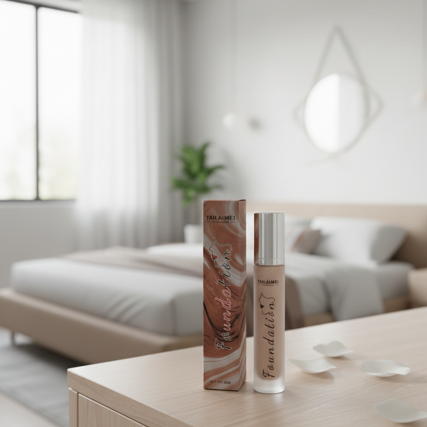 TLM Foundation | 40 ml | Waterproof | Matte Finish | Long‑Lasting Coverage | Made in China